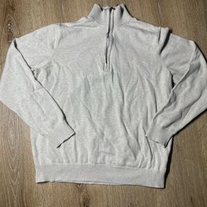 Izod Heather Gray Quarter-Zip Pullover